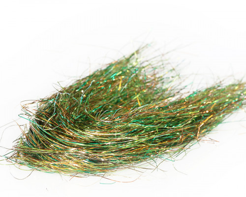 Fine 3D Tinsel Hair, Olive UVR / 34